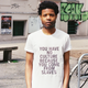 Image for article titled A black American artist is printing t-shirts with the racist comments he has heard in Berlin